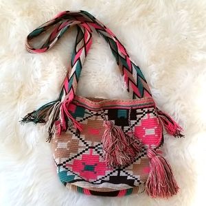 Colombian Handbag,  Mochila Wayuu, 100%